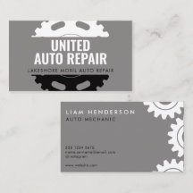Mechanische Visitekaartjes Mobil Auto Reparatie