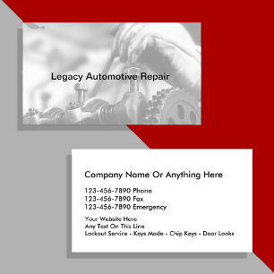 Mechanische Visitekaartjes voor automobielindustri