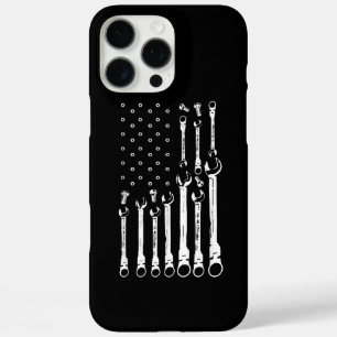 Mechanische Vlag Amerikaanse Patriottische Vlag Au iPhone 16 Pro Max Hoesje
