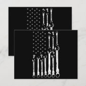 Mechanische Vlag Amerikaanse Patriottische Vlag Au Kaart (Voorkant / Achterkant)