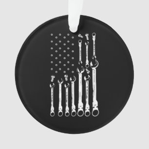 Mechanische Vlag Amerikaanse Patriottische Vlag Au Ornament