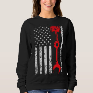 Mechanische vlag Patriottisch Mechanische Amerikaa Trui