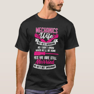Mechanische wife-echtpaar-cadeau t-shirt