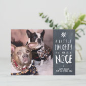 Méchant Mais Mignon | Carte de vacances avec photo (Debout devant)