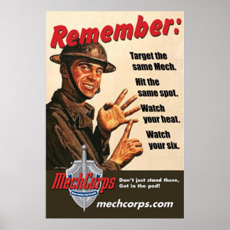 MechCorps "herinner"poster 02 Poster