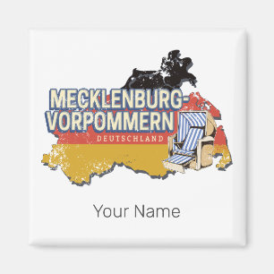 Mecklenburg-Western Pommeren Vinateg Kaart Duitsla Magneet