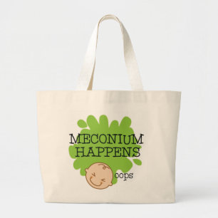 Meconium gebeurt in de Canvas tas van de verloskun