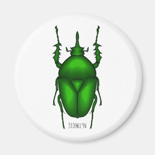 Mecynorhina torquata bug cartoon illustratie magneet