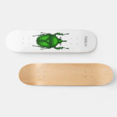 Mecynorhina torquata bug cartoon illustratie skateboard (Horizontaal)