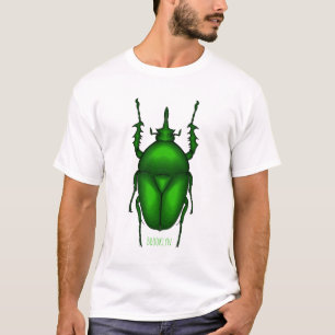 Mecynorhina torquata bug cartoon illustratie t-shirt