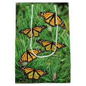 Med Gift Bag Monarch op dennenhout Medium Cadeauzakje (Achterkant)