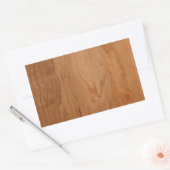 Med-Lt Houten Graan Rechthoekige Sticker (Envelop)