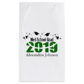 Med School Afstudeerder 2019 Afstuderen Gift Bag ( Klein Cadeauzakje (Achterkant)