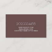 Med Spa plastisch chirurg Visitekaartje (Achterkant)