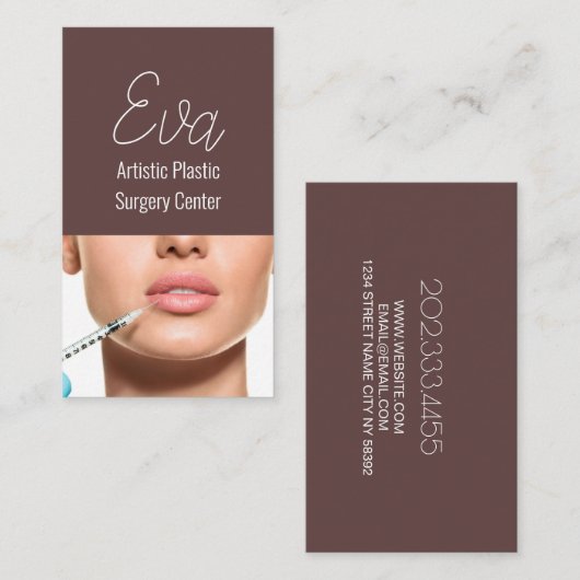 Med Spa plastisch chirurg Visitekaartje (Voorkant / Achterkant)