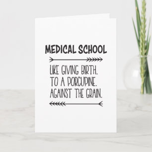 Med Student Medical Student Medical School Funny Kaart