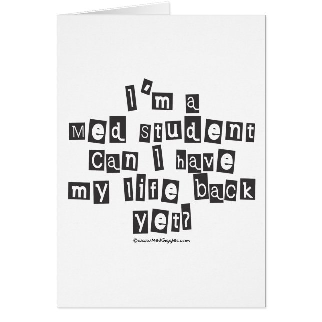 Med Student Ransom Note (Voorkant)