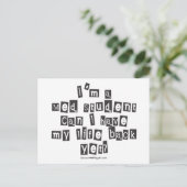 Med Student Ransom Note Briefkaart (Staand voorkant)