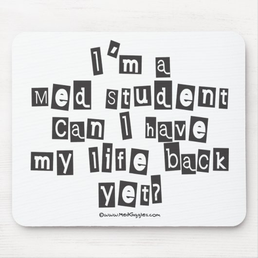 Med Student Ransom Note Muismat (Voorkant)