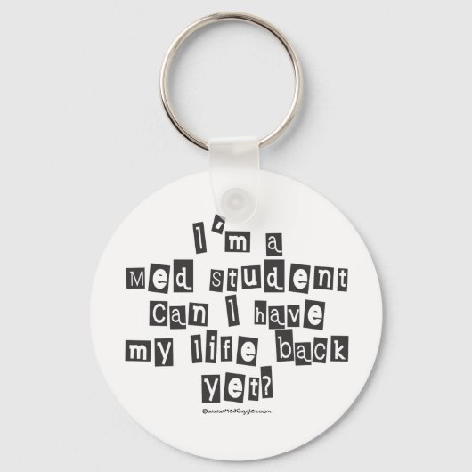 Med Student Ransom Note Sleutelhanger (Voorkant)