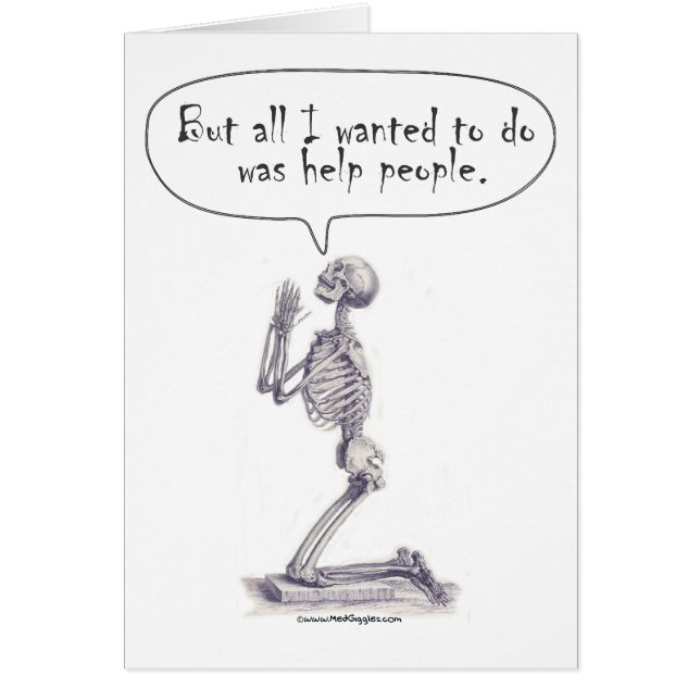 Med Student Skeleton Prayer (Voorkant)