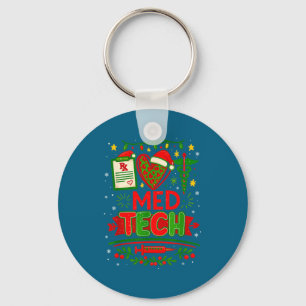 Med Tech Kerst Medisch Laboratorium Personeel Apot Sleutelhanger