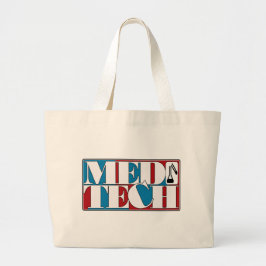 MED TECH LABORATORY BLOCK LOGO GROTE TOTE BAG