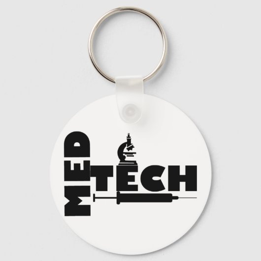 MED TECH MICROSCOPE SPUIT LOGO SLEUTELHANGER (Voorkant)