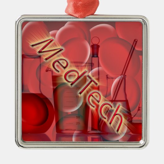 Med Tech STARBURST LOGO Metalen Ornament (Voorkant)