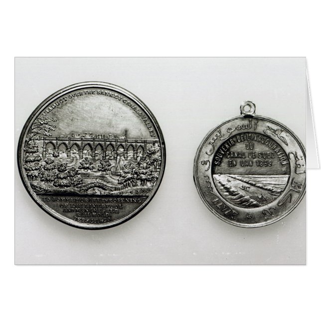 Médaille commémorant l'ouverture du Suez (Devant horizontal)