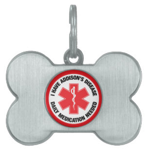 Médaille d'alerte médicale pour la maladie d'Addis