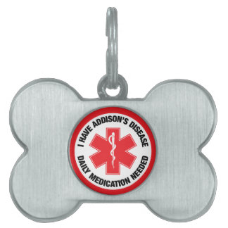 Médaille d'alerte médicale pour la maladie d'Addis