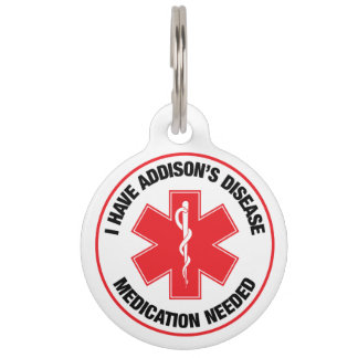 Médaille d'alerte médicale pour la maladie d'Addis