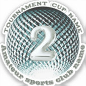 Médaille d'argent, 2e place gagnante Sticker (Recto)