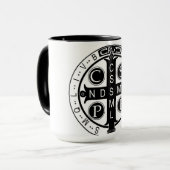 Médaille de Benoît de saint tasse de 15 onces (Devant gauche)