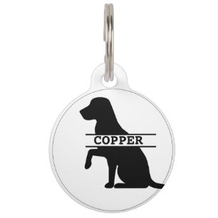 Médaille de chien ronde personnalisée pour Labrado
