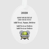 Médaille de tennis (dos)