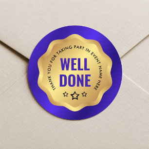 Médaille d'événement Bien Faite Autocollant Badge 