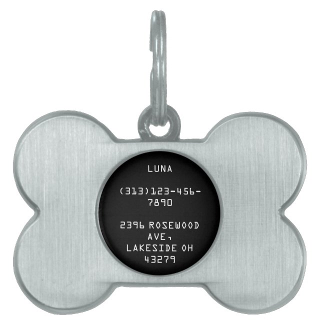 Médaille d'identification personnalisée pour anima (Devant)