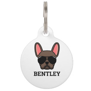 Médaille d'identification pour Bouledogue Français