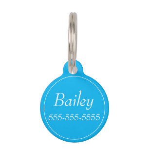 Médaille d'identification ronde personnalisée pour