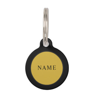 Médaille d'identification ronde pour animaux avec