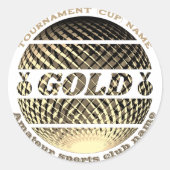 Médaille d'or, 1ère place gagnante Sticker (Devant)