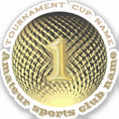 Médaille d'or, 1ère place gagnante Sticker (Recto)