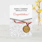 Médaille d'or de marbre Faux employé de la carte d (Fleur jaune)