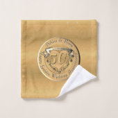 Médaille d'or du 50e anniversaire du Mariage (Gant de toilette)