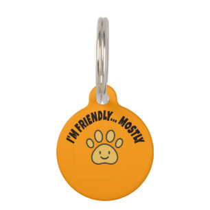 Médaille drôle pour animaux de compagnie – “Je sui