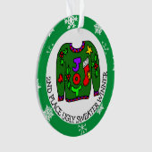 Médaille du concours de chandail moche de la 2e pl (devant)