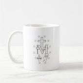 Médaille Miraculeuse (Image Arrière) Tasse à Café (Gauche)
