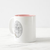 Médaille miraculeuse Mug florale (Devant gauche)